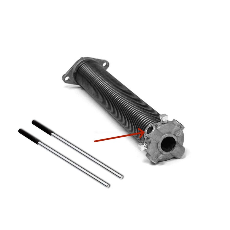 L Continue 2 Pack Winding Rods with Random Antiskid Handle, Used for Garage Door Torsion Spring and Many More Black. - Image 4